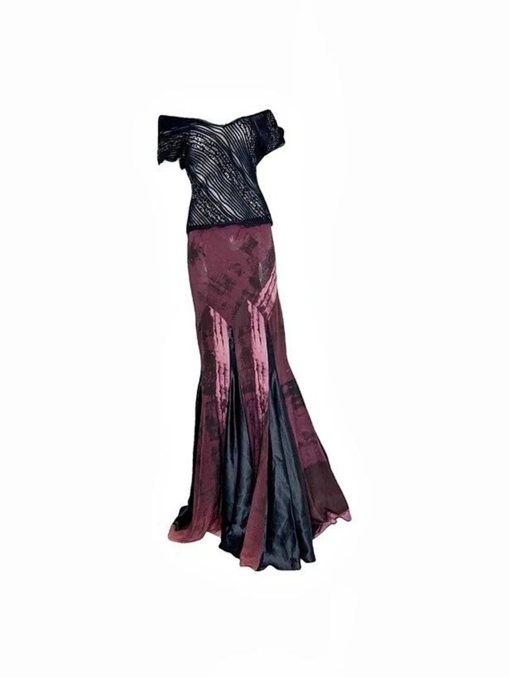 Roberto Cavalli Fall 2005 maxi skirt and top set